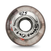 Sterling Silver 925 Hand-Blown Glass Bead in Red/Black Antiqued Finish